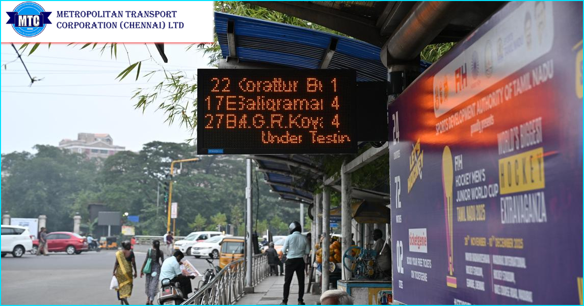 சென்னை பேருந்து நிலையங்களில் ஜிபிஎஸ் வசதிகளுடன்பேருந்து வருகை அறிவிப்புப் பலகைகள்! மாநகர போக்குவரத்து கழகம்