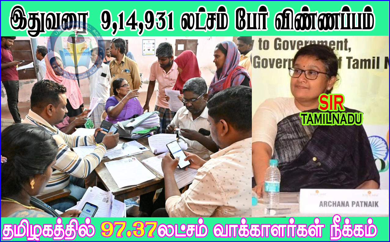 வாக்காளர் பட்டியலில் பெயர் சேர்க்க இதுவரை 9.15 லட்சம் பேர் விண்ணப்பம் – தேர்தல் ஆணையம் தகவல்!