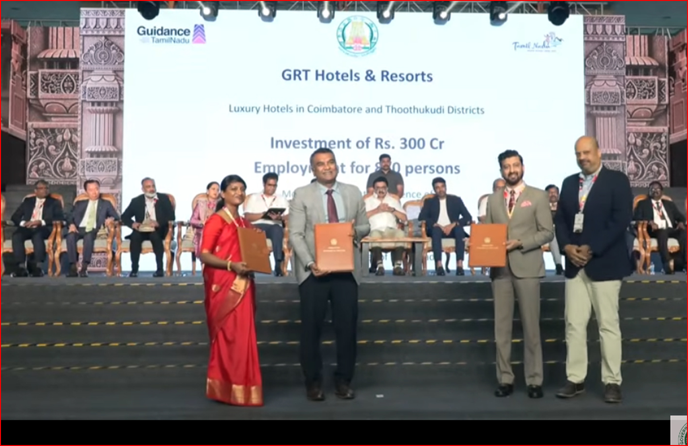 உலகளாவிய சுற்றுலா மாநாட்டில் முதலமைச்சர் முன்னிலையில்127 புரிந்துணர்வு ஒப்பந்தங்கள் கையெழுத்து!!