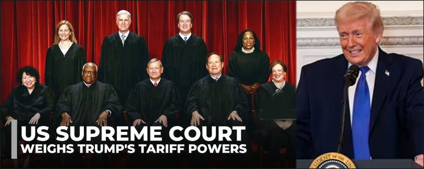 டிரம்பின் அவசரகால வரிகள் சட்டவிரோதமானது!  அமெரிக்க உச்ச நீதிமன்றம் பரபரப்பு தீர்ப்பு…