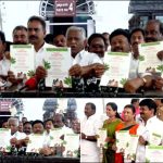 திமுக அரசின் பட்ஜெட்டை விமர்சித்து பேரவை வளாகத்தில் ‘காதுகுத்து விழா அழைப்பிதழ்’ ஏந்தி போராட்டம் நடத்திய அதிமுகவினர்…