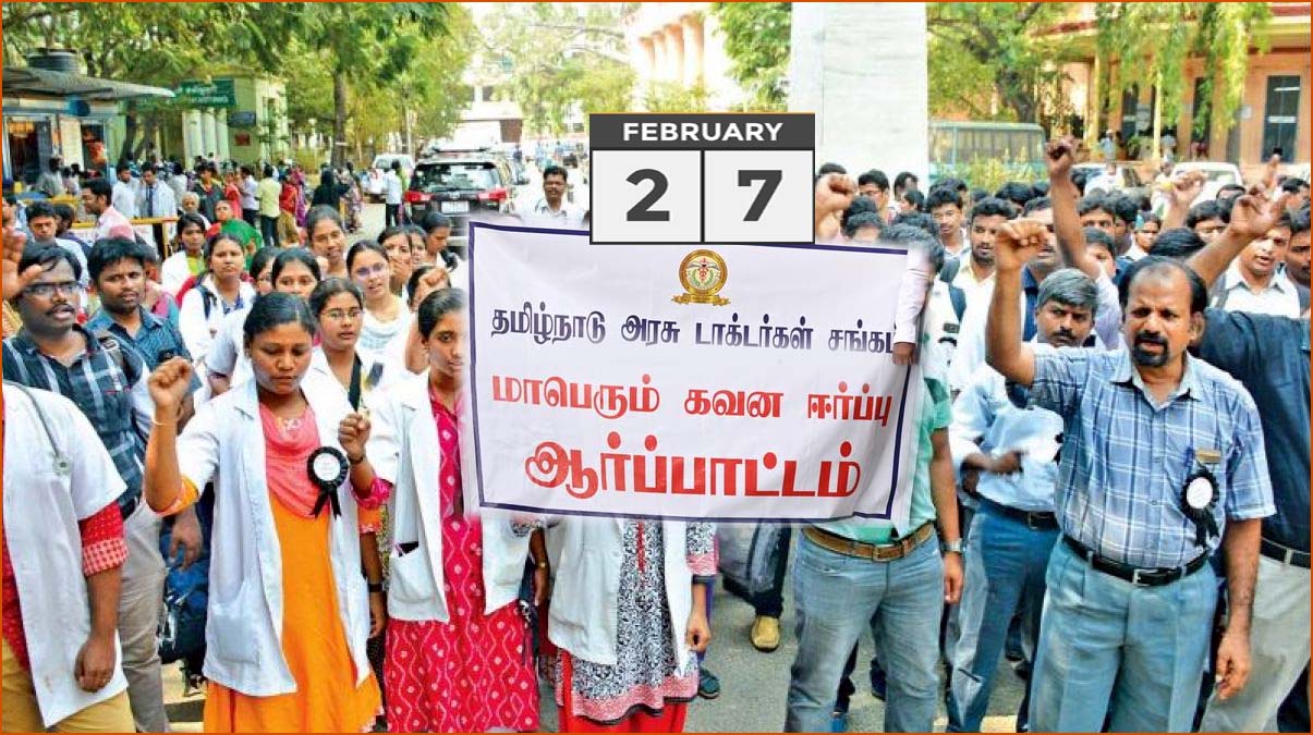 பிப்ரவரி 27-ம் தேதி பணி புறக்கணிப்பு போராட்டம்! அரசு மருத்துவர்கள் அறிவிப்பு