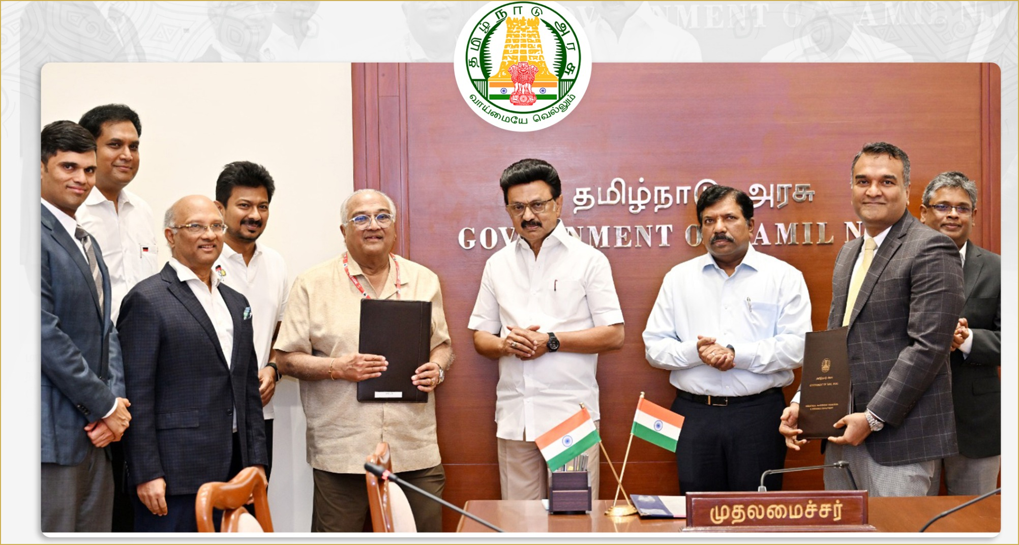 1000 பேருக்கு வேலைவாய்ப்பு வழங்கும் வகையில் ரூ.5,300 கோடி முதலீட்டில் எம்ஆர்எப் தொழிற்சாலை: முதல்வர் ஸ்டாலின் முன்னிலையில் ஒப்பந்தம்