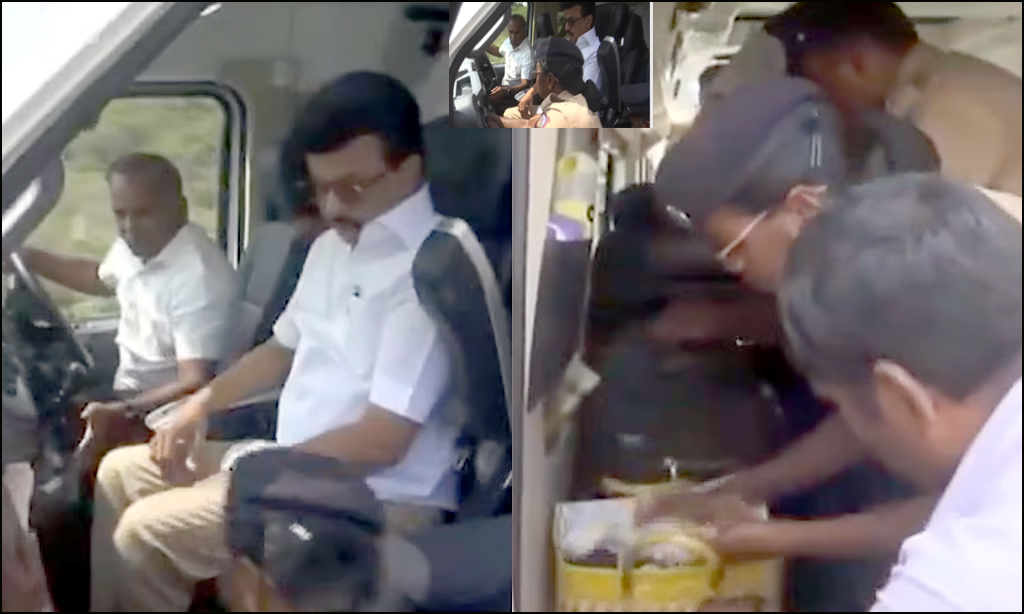 தஞ்சாவூரில் முதலமைச்சரின் பிரசார வாகனத்தை சோதனையிட்ட தேர்தல் பறக்கும் படையினர்…