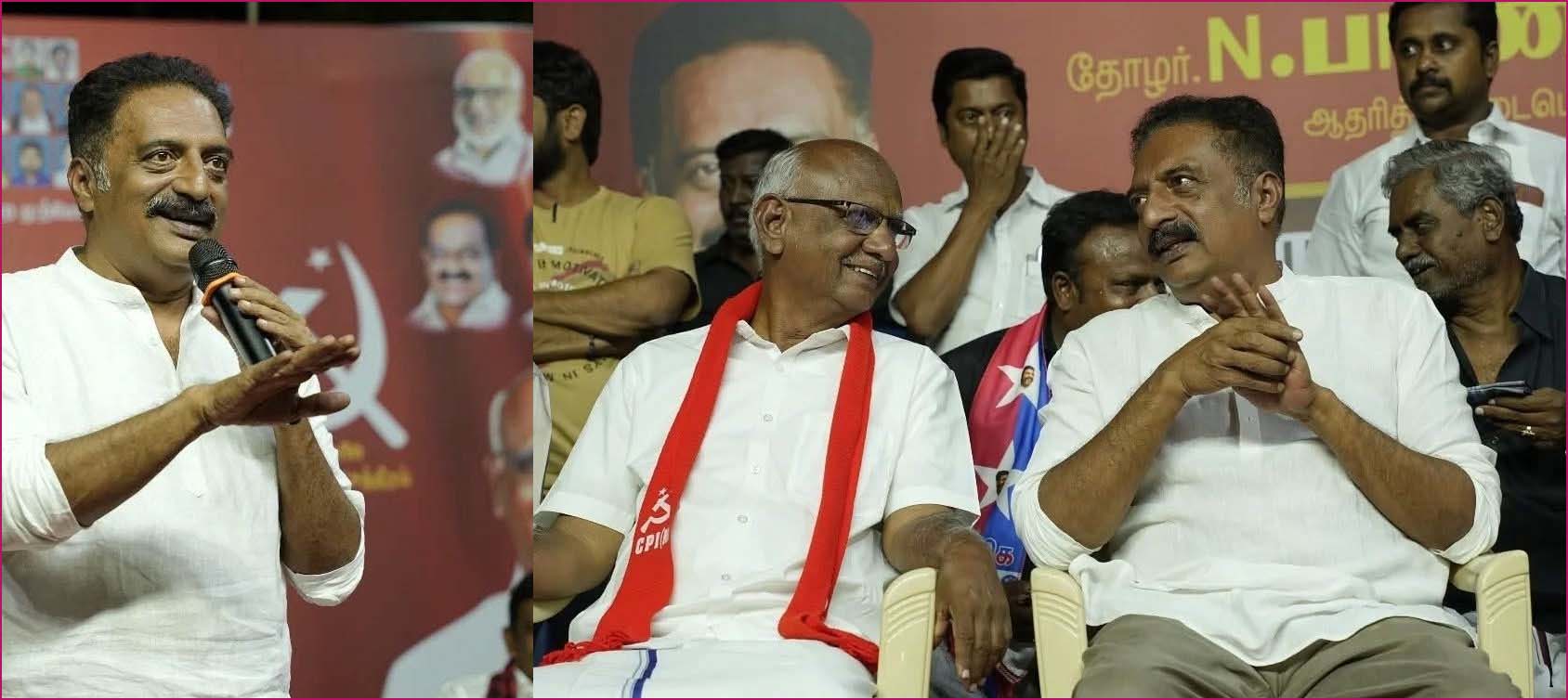 நடிகனுக்கு ’விசில்’ அடிக்கலாம்; ஆனால் நாட்டை கொடுக்கக் கூடாது! யாரை சாடுகிறார் பிரகாஷ்ராஜ்…