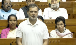 தேர்தல் அமைப்பை சீர்குலைக்க பாஜக முயற்சி – மக்களவையில் ராகுல் காந்தி பேச்சு