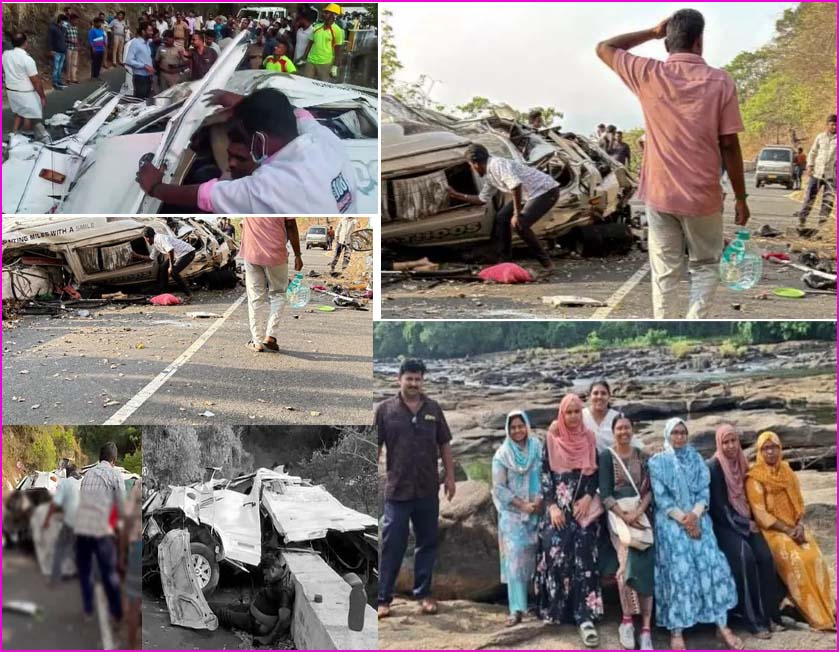 வால்பாறை அருகே வேன் கவிழ்ந்து கோர விபத்து:  கேரளாவைச் சேர்ந்தர 9 பேர் பலி…