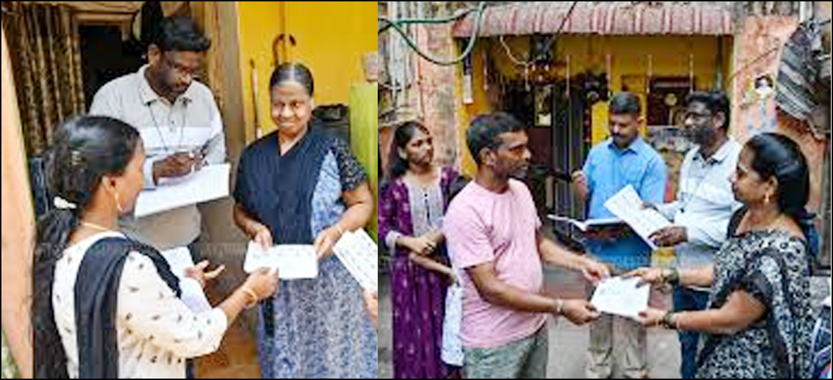 தமிழ்நாடு முழுவதும் வாக்காளர் தகவல் சீட்டு விநியோகம் தொடங்கியது….