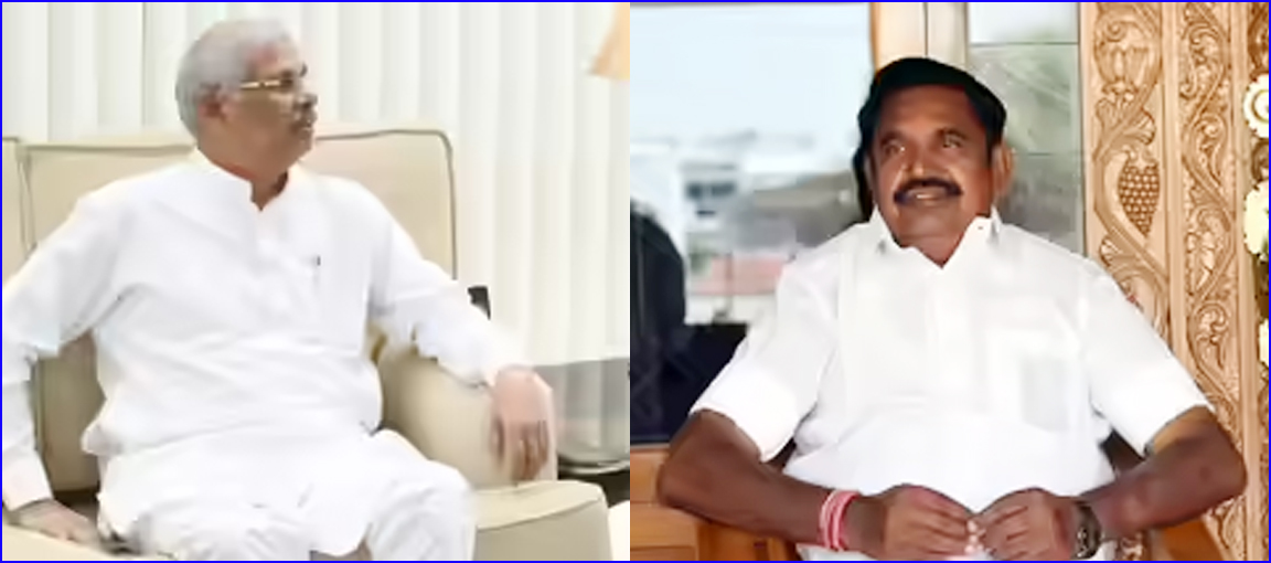 தமிழ்நாடு ஆளுநரை  சந்திக்கிறார் எடப்பாடி பழனிச்சாமி….