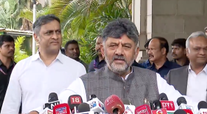 மேகதாது அணையில் குடிநீருக்காக 5 டி.எம்.சி. மட்டும்; மீதமுள்ள நீர் தமிழகத்துக்கு: டி.கே. சிவகுமார்